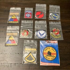 NEW lot of 10 Assorted Military Patches